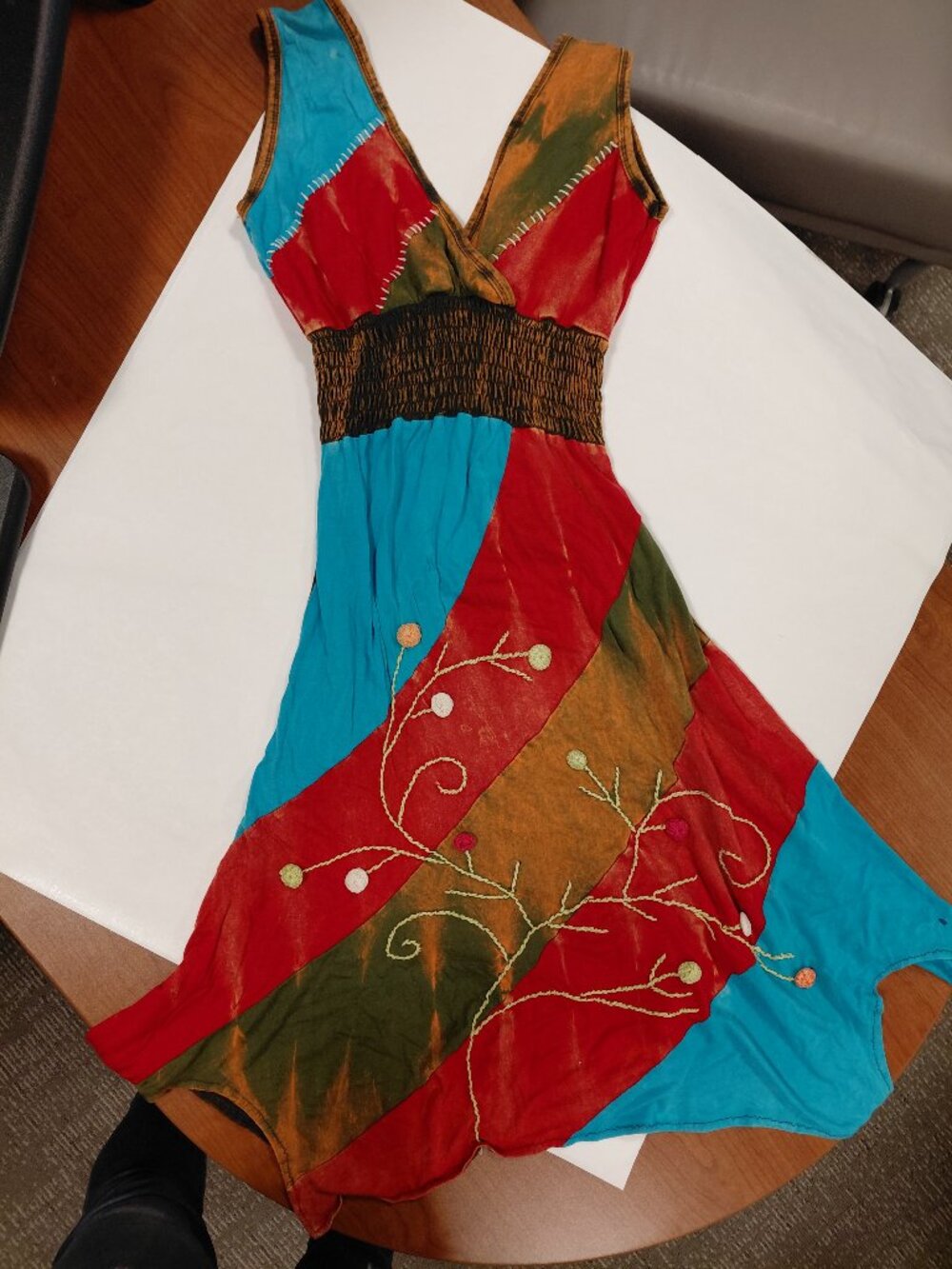 Vintage Rising International Handmade Nepal Dress | Boho Hippie Festival Cotton